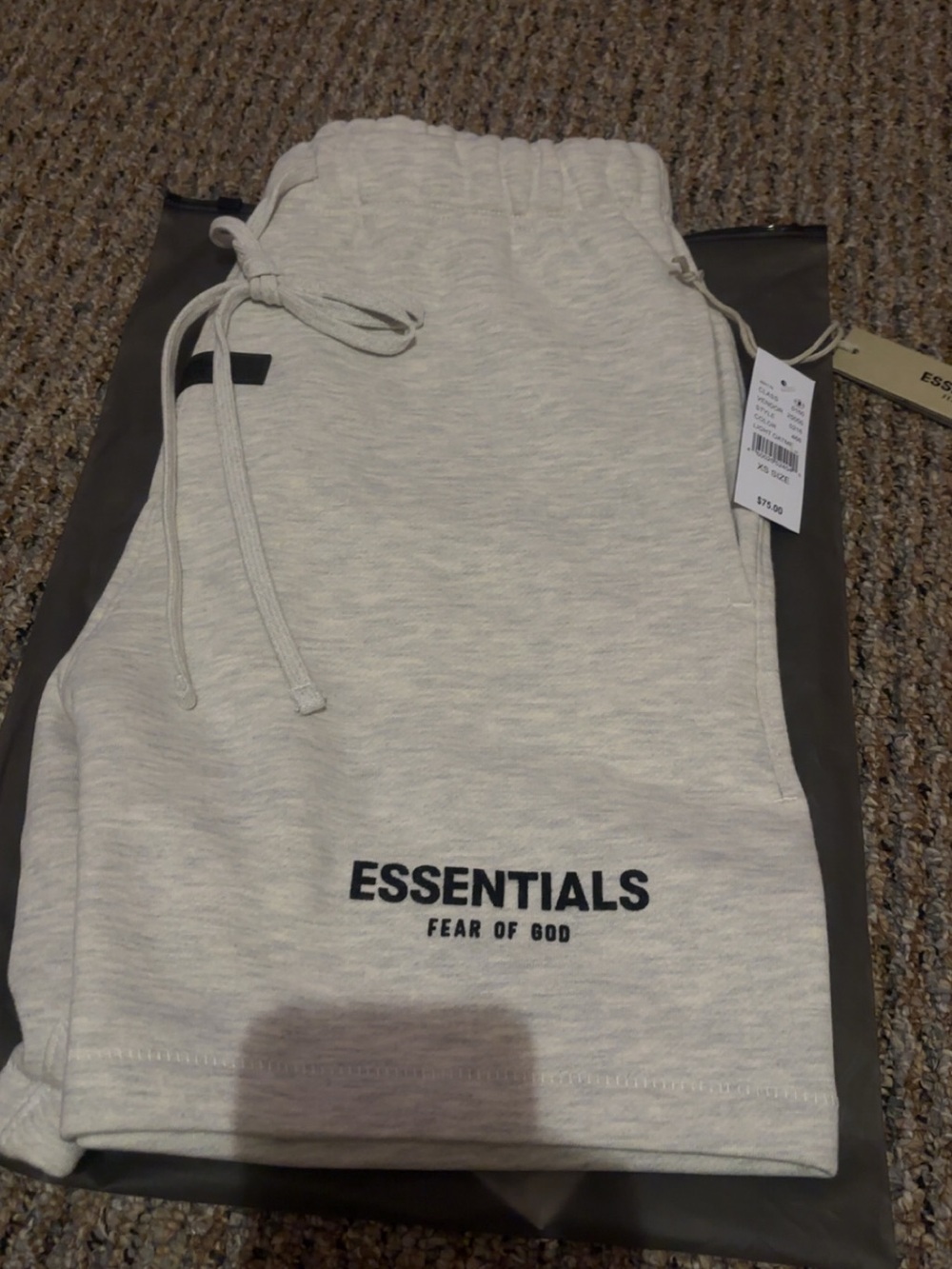 Men's Drawstring Backpack - White - Picture 2 of 4